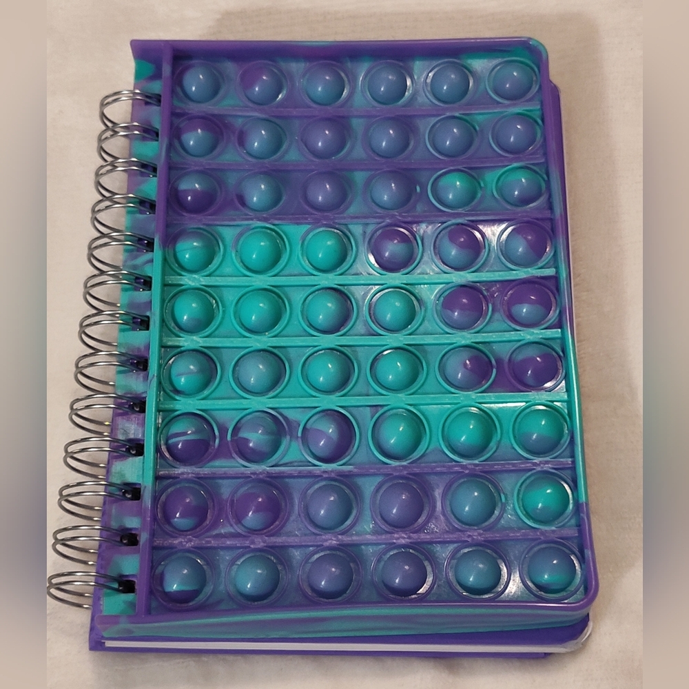 NEW! Purple and Teal Pop It Spiral Notebook